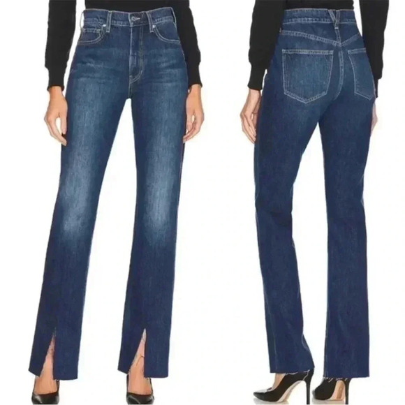 Veronica Beard Keane High Rise Straight Jeans - Picture 1 of 8